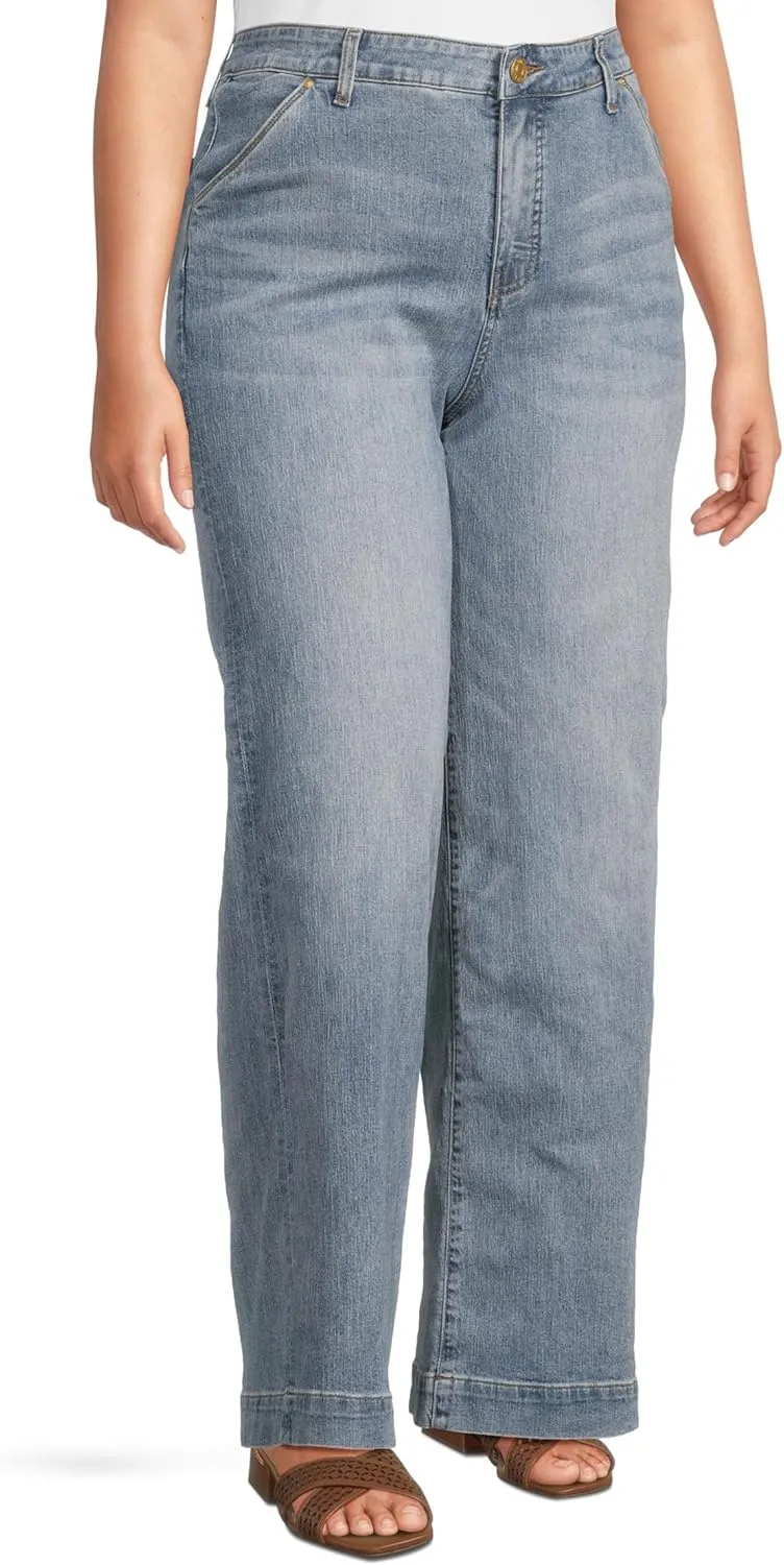 KUT from the Kloth Women's Jodi High Rise Wide Leg-Slash Front Pockets Fab Ab