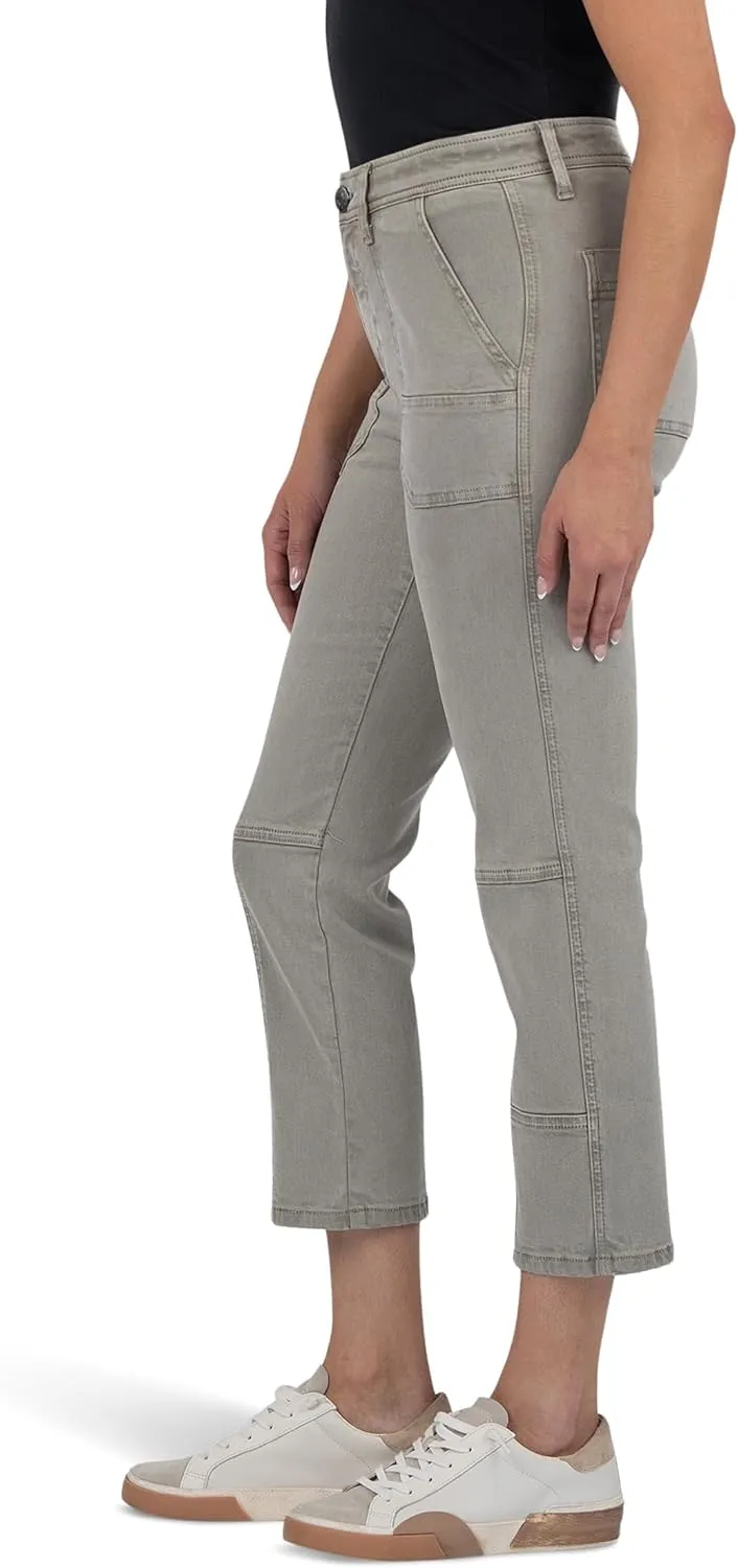 KUT from the Kloth Women's Reese High Rise Straight Leg with Porck Chop Pocket