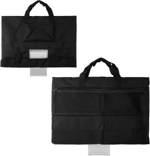 kwmobile Monitor Carry Case Compatible with iMac 24" / Lenovo 24" / BenQ 24" / Dell 24" Carry Case - Screen Tote Bag with Pockets - Black