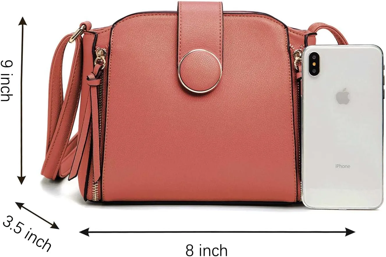 LA TERRE Lightweight Medium Crossbody Bag, Crossbody Purse Shoulder Bag for Women with Adjustable Strap