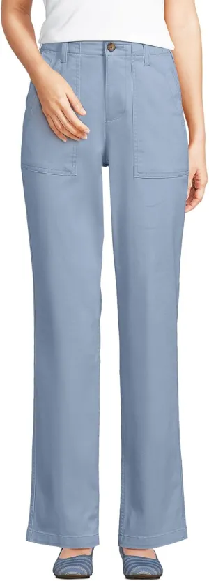 Lands' End Women's High Rise Chino Utility Pants