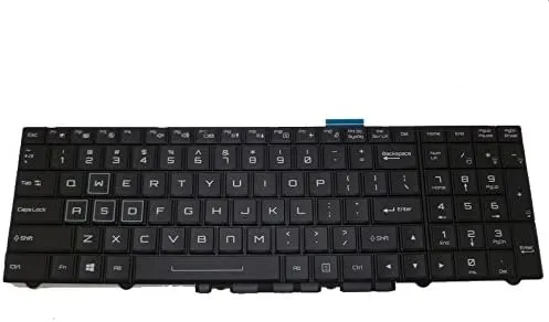 Laptop Keyboard for CLEVO P750TM P750TM-G P750TM1-G P751TM-G P751TM1-G P775TM-G P775TM1-G P751ZM United States US with Black Frame and Backlit New