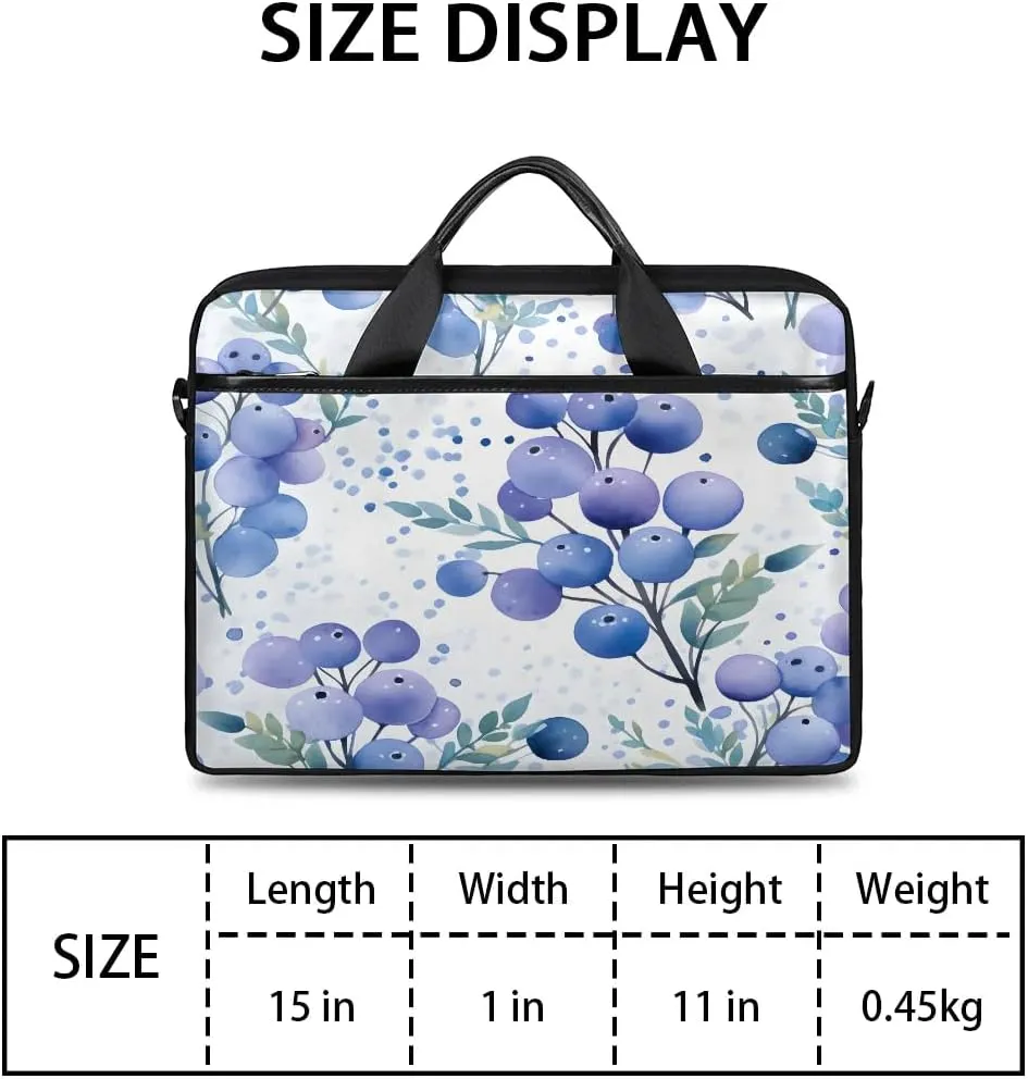 Laptop Shoulder Bag Computer Bag 13-15 Inches Laptop Carrying Case with Shoulder Strap for Women Men