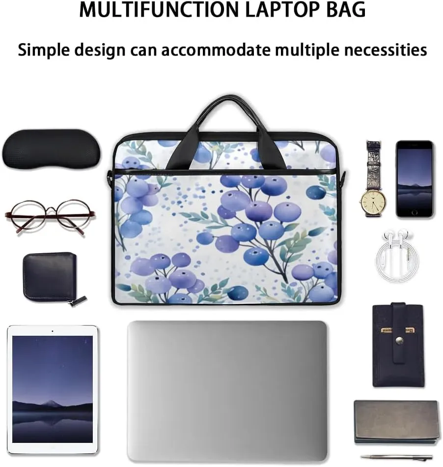 Laptop Shoulder Bag Computer Bag 13-15 Inches Laptop Carrying Case with Shoulder Strap for Women Men
