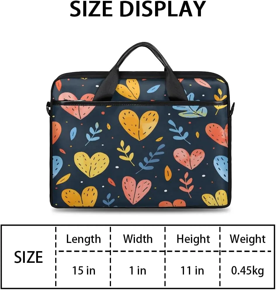 Laptop Shoulder Bag for 13-15 Inch Waterproof Laptop Sleeve Case Bag Slim Computer Carry Case Computer Cases for Laptops