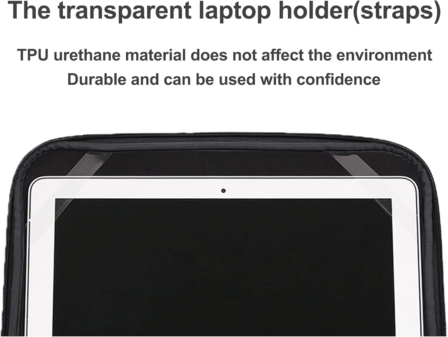 Laptop Sleeve 16 Inch Foldable Slim Case Lightweight Bag Notebook Computer Carrying Flip Cover (Black)