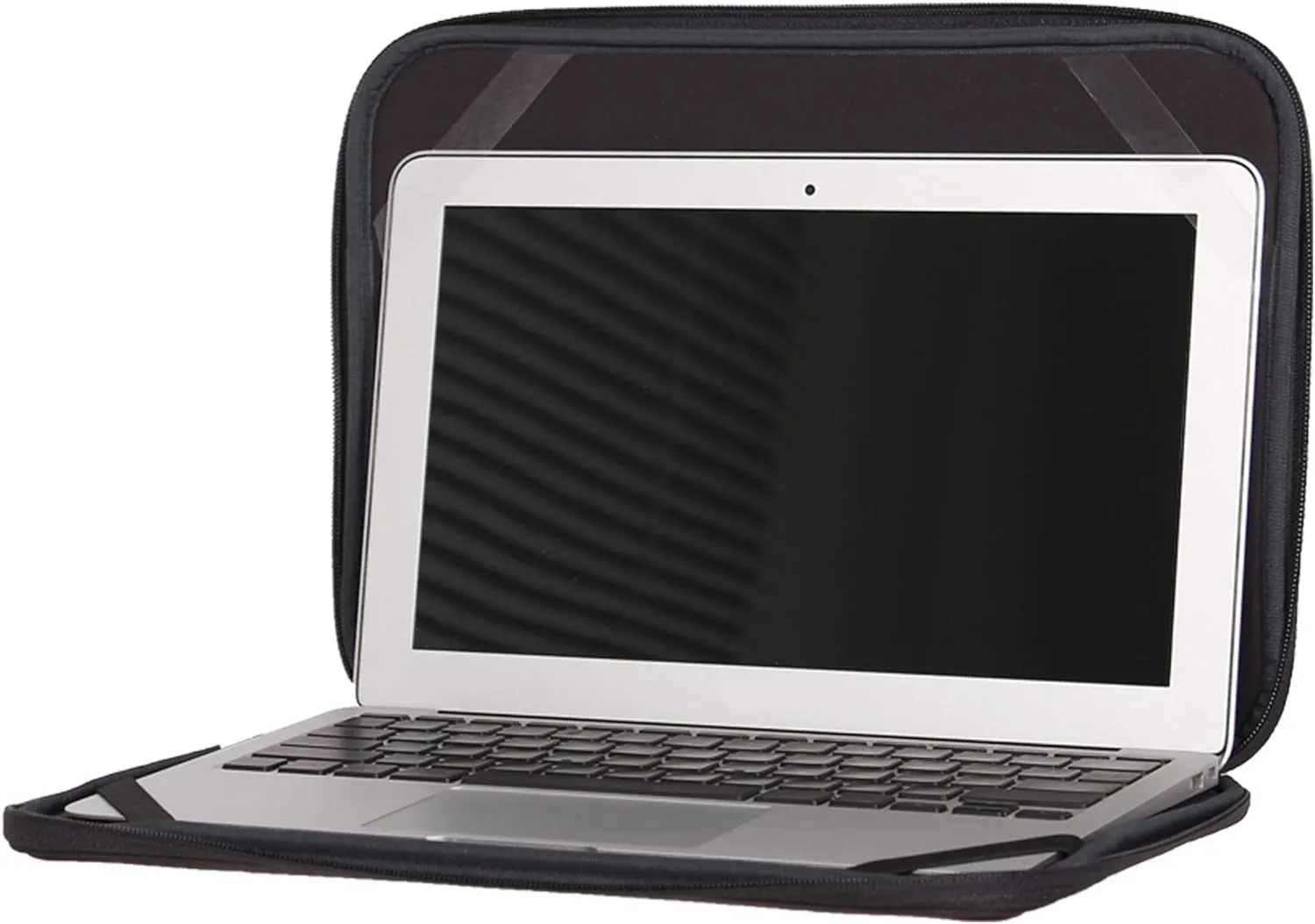 Laptop Sleeve 16 Inch Foldable Slim Case Lightweight Bag Notebook Computer Carrying Flip Cover (Black)