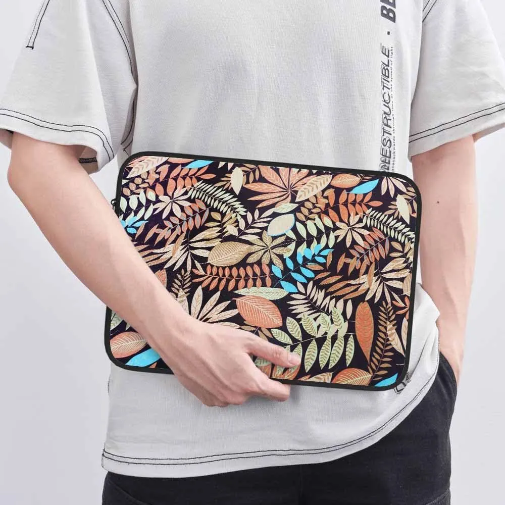 Laptop Sleeve Bag 15.4 15.6 Inch,Leaves Nature Leaf Art Colorful Protective Polyester Computer Cases Laptop Cover Briefcase Bag Tablet Travel Cover