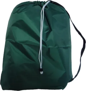 Laundry Bag with Strap for Travel, Drawstring, Lock Closure, Grommets, Color: Green, Small Size: 22x28