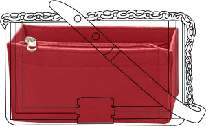 Lckaey Purse Organizer for chanel leboy new medium bag insert Handbags Felt organizer insert Y094claret-M