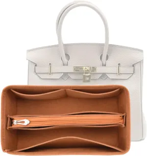 Lckaey Purse Organizer for Hermes birkin bag 25 Felt organizer insert Y013M Pull camel-S