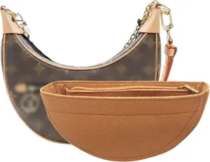 Lckaey Purse Organizer for Loop Hobo Bag Organizer Insert - 2mm Felt Handbag Insert Y096-camel