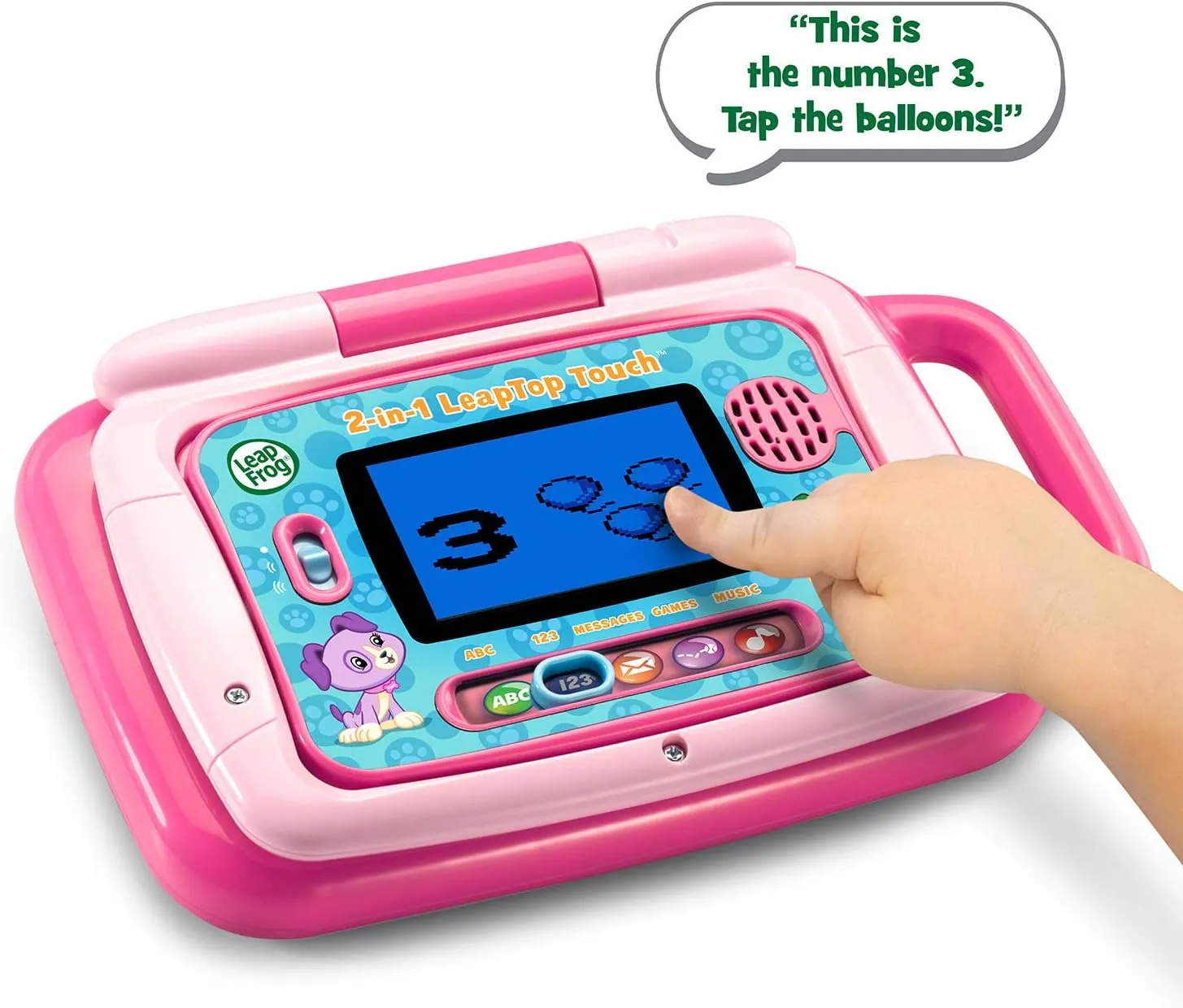 LeapFrog 2-in-1 Leaptop Touch (Frustration Free Packaging), Pink