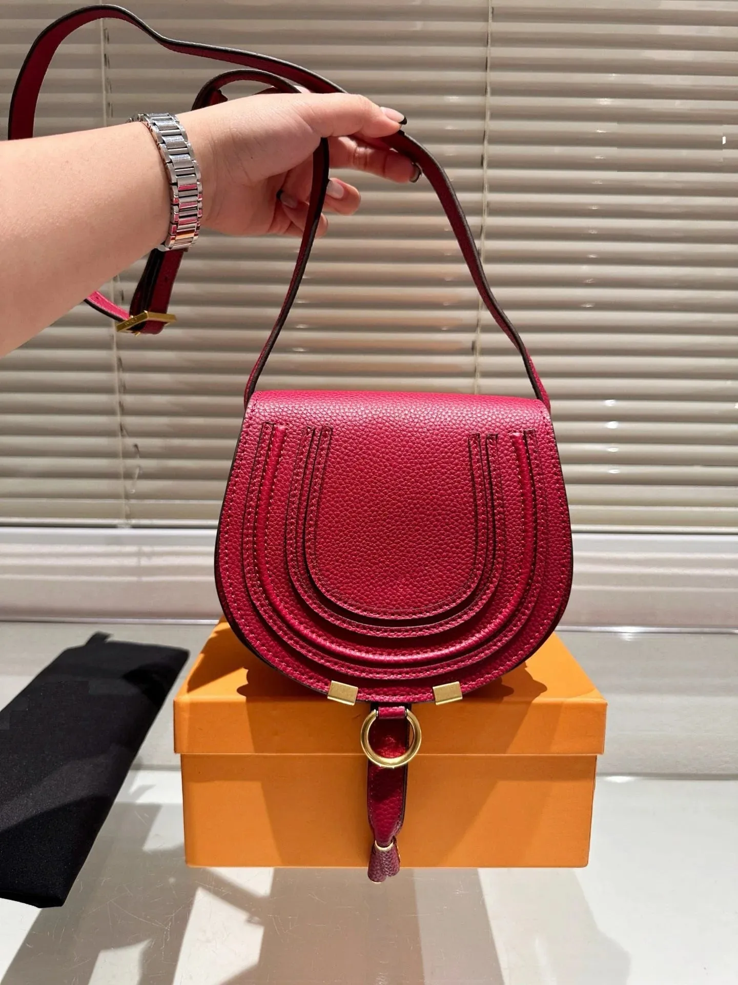 Leather crossbody bag