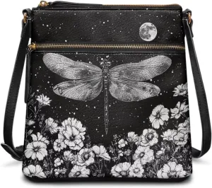 Leather Purse for Women, Small Leather Hobo Bag for Women Fashion Travel Sling Purse Zippered for Girls