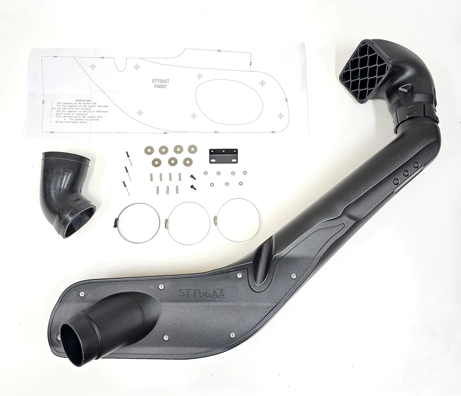 LEDIN Air Snorkel Kit Compatible For 2014 2015 2016 2017 2018 2019 2020 2021 Toyota Tundra Rolling Head V8 4.6 5.7 Offroad 4x4 Desert Water Crossing Flood