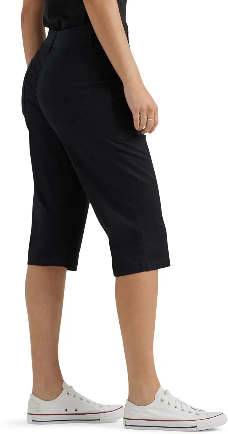 Lee Women's Ultra Lux Comfort with Flex-to-go Utility Skimmer Capri Pant