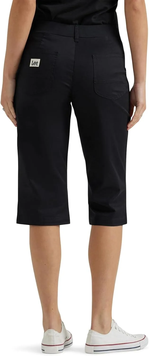 Lee Women's Ultra Lux Comfort with Flex-to-go Utility Skimmer Capri Pant
