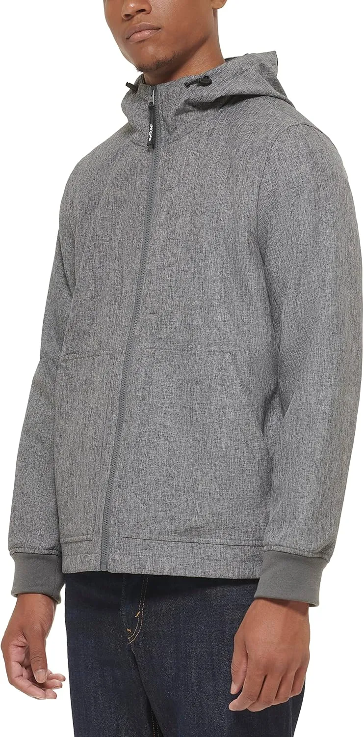 Levi's Men's Water-Resistant Soft Shell Trail Hoodie Jacket