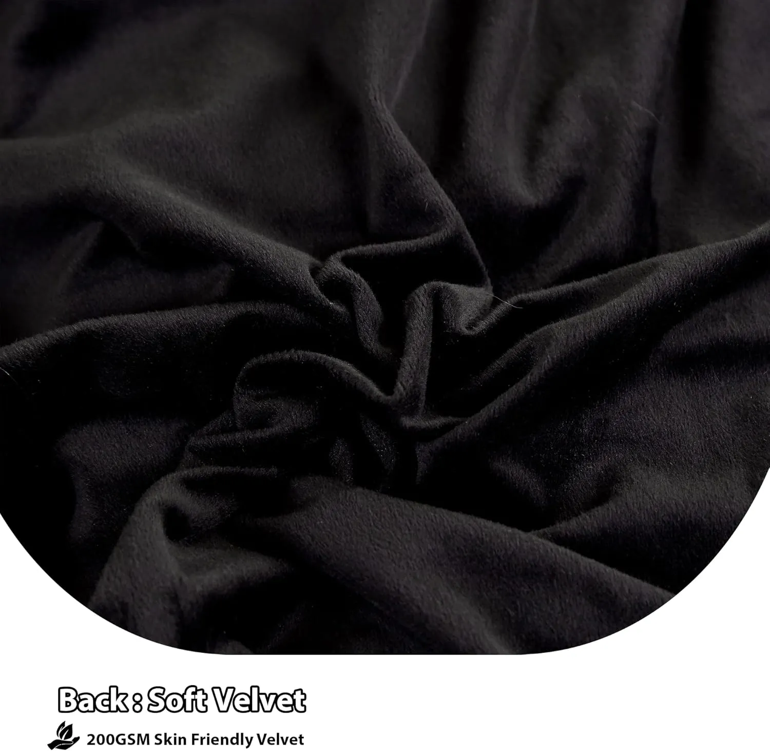 LIFEREVO 2 Pack Faux Fur Pillow Shams,Shaggy Plush Home Decorative Luxury Series Super Soft Furry Pillow Case with Zipper Closure for Home Sofa Couch Decoration,Standard (Black,20"x26")