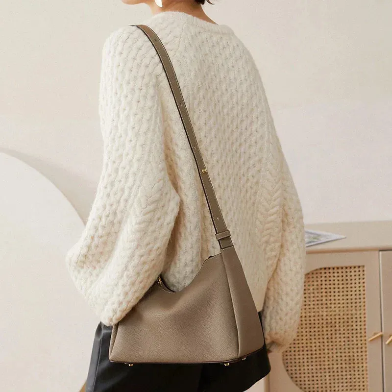 Lila | Versatile Textured Leather Crossbody Bag
