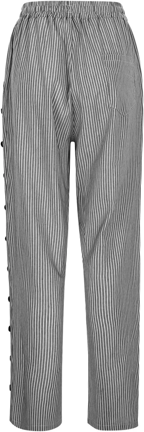 Linen Pants for Women 2025 Plus Size Summer Fashion Casual Pants Comfy Drawstring Elastic Waist Boho Beach Trouser