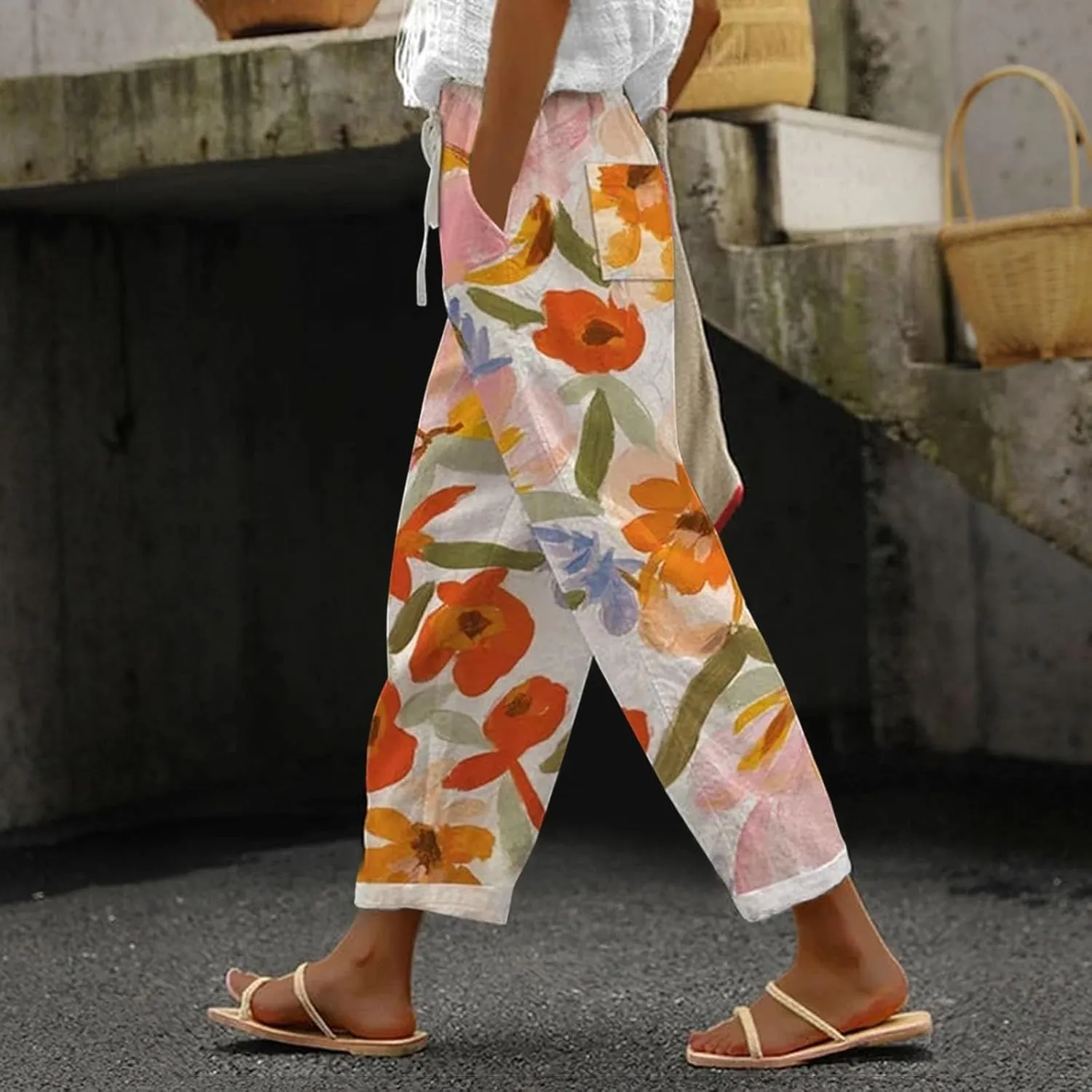Linen Pants Women White Linen for Women Pan Linen Slacks for Women