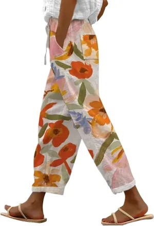Linen Pants Women White Linen for Women Pan Linen Slacks for Women