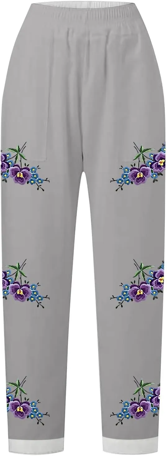 Linen Summer Pants Women’S Linen Pants Linen Casual Pants Womens Linen Pants Straight Leg