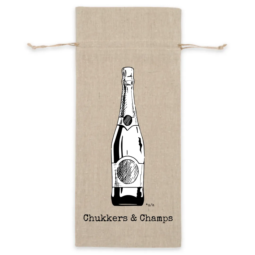 Linen Wine Bag - Chukkers & Champs