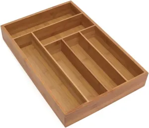 Lipper Bamboo Deep Flatware Drawer Organizer