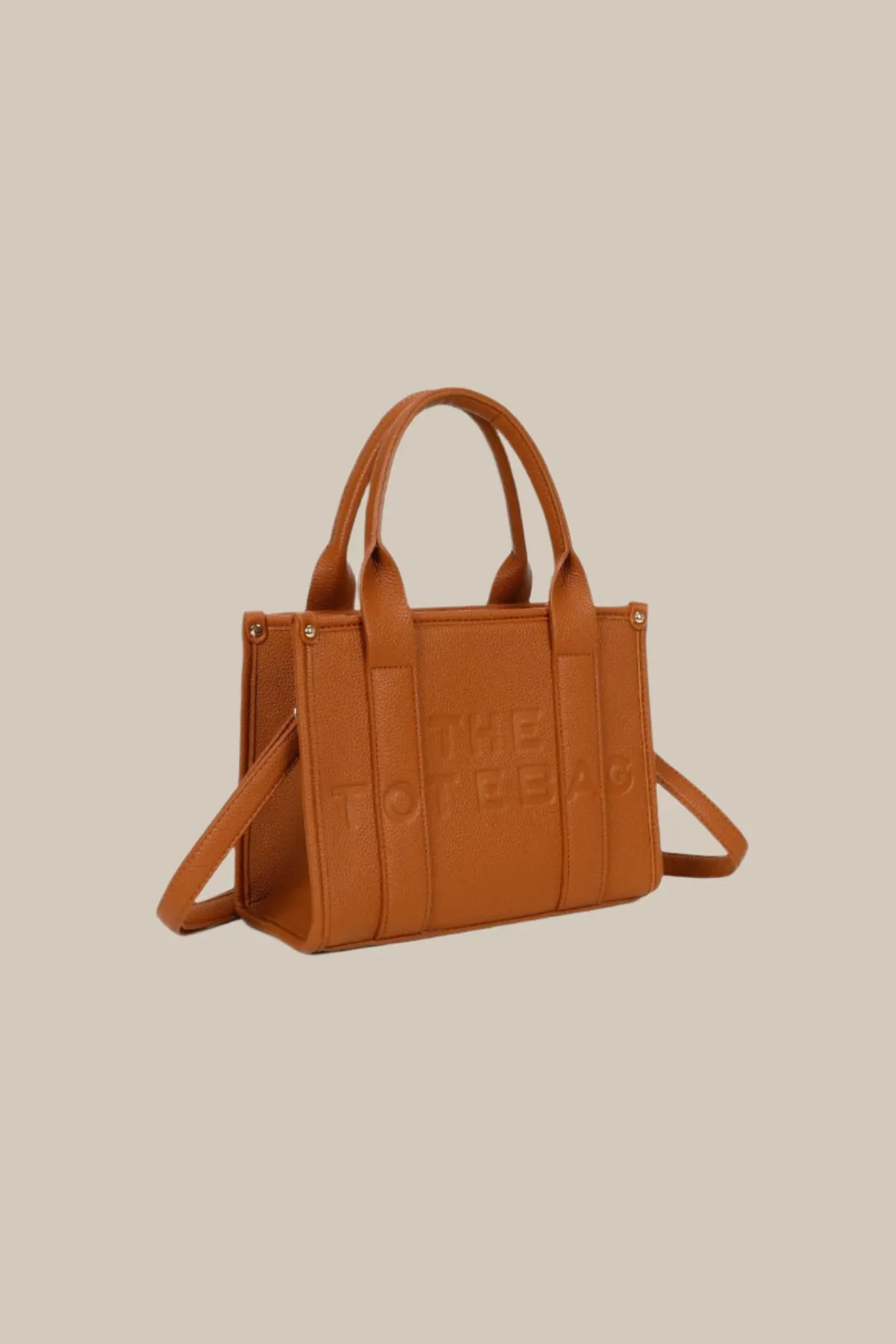 Logo Tote Bag in Brown