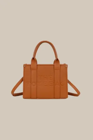 Logo Tote Bag in Brown