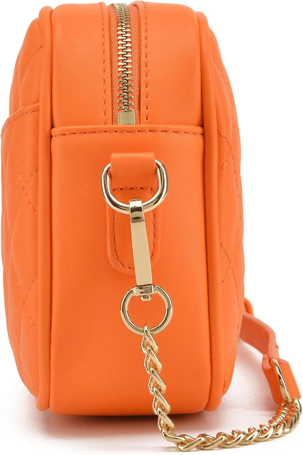 lola mae Quilted Crossbody Bag, Medium Lightweight Shoulder Purse Top Zipper Tassel Accent