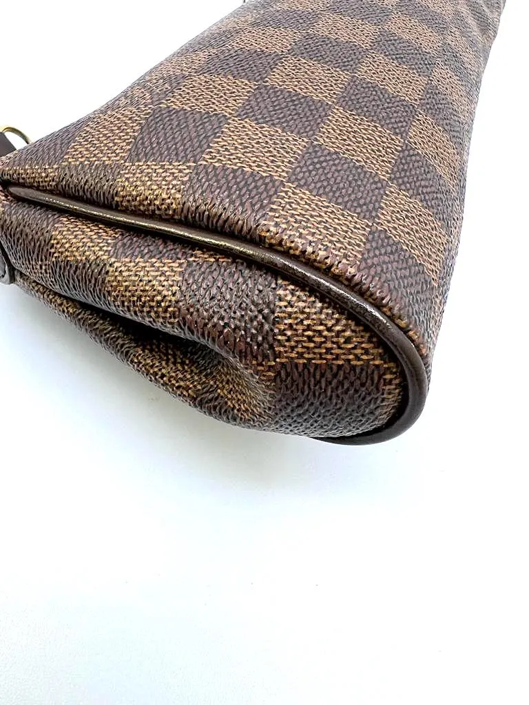 LOUIS VUITTON DAMIER EBENE EVA CLUTCH BAG