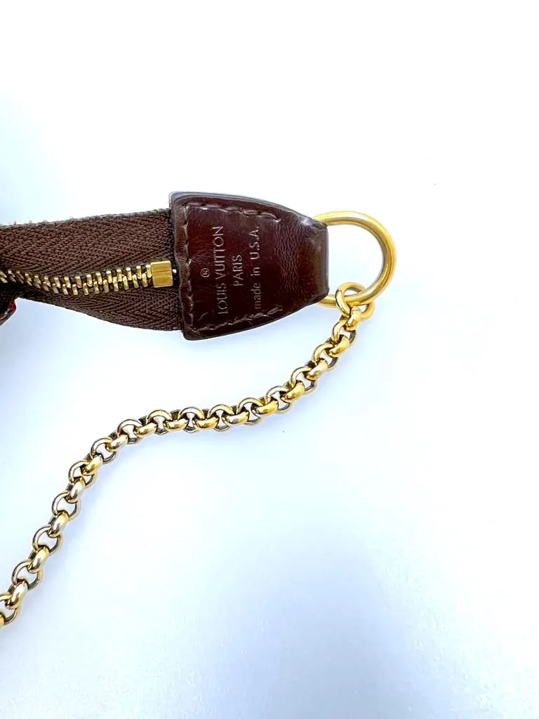 LOUIS VUITTON DAMIER EBENE EVA CLUTCH BAG