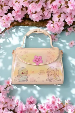 Loungefly Disney Lilo and Stitch Iridescent Cherry Blossom Handbag/Crossbody Bag