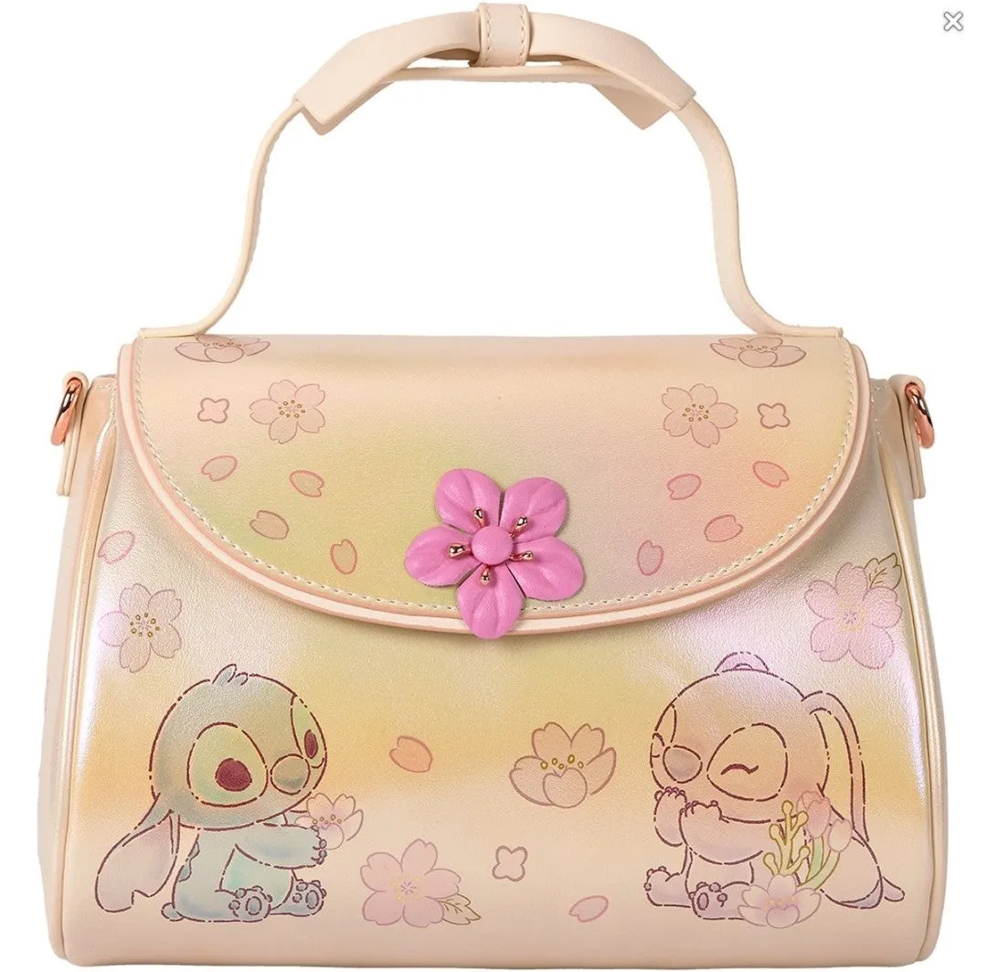 Loungefly Disney Lilo and Stitch Iridescent Cherry Blossom Handbag/Crossbody Bag