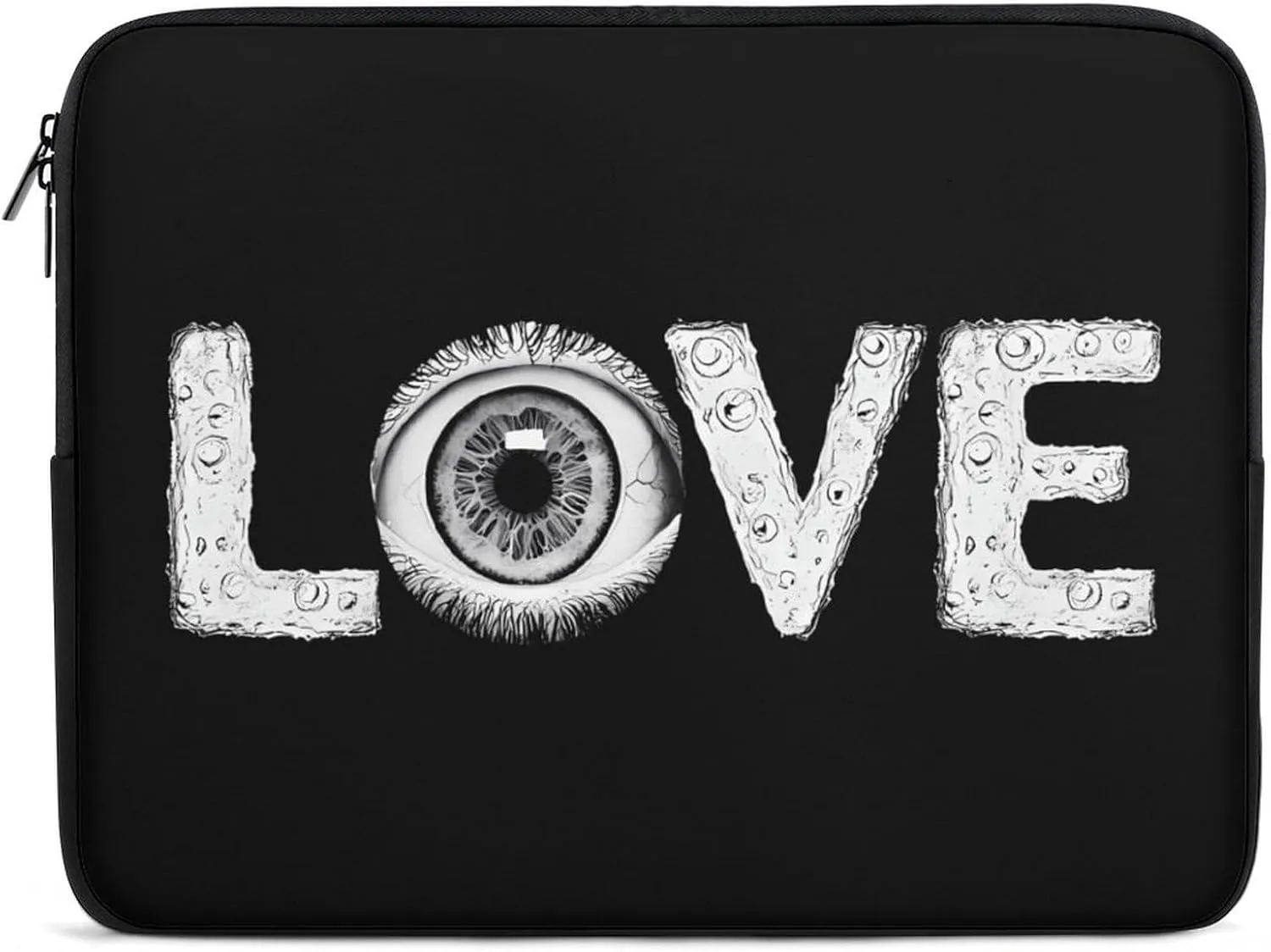 Love Horror Eyeballs Casual Laptop Bag Sleeve Cover Computer Carrying Case for Office Travel 15inch