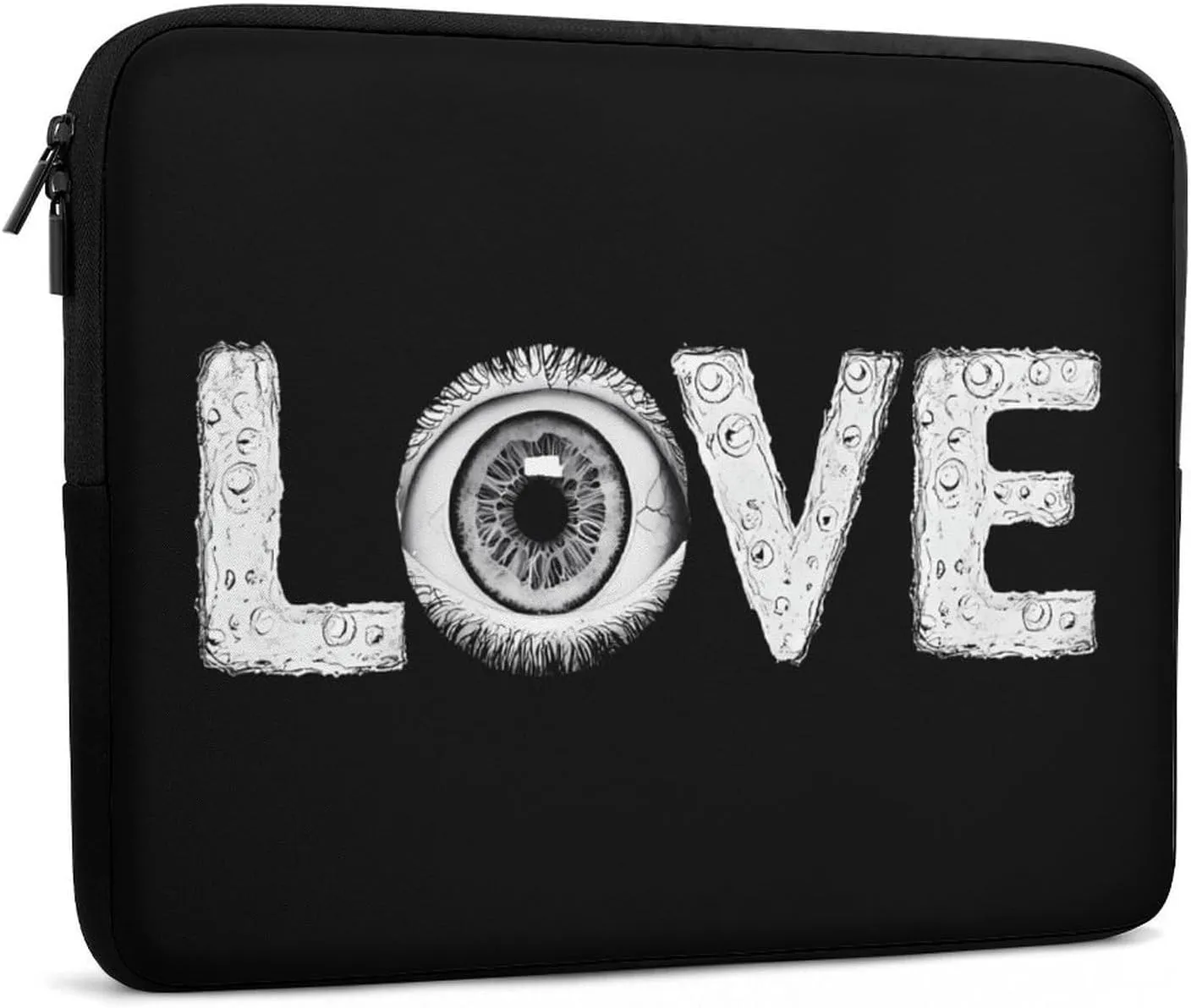 Love Horror Eyeballs Casual Laptop Bag Sleeve Cover Computer Carrying Case for Office Travel 15inch