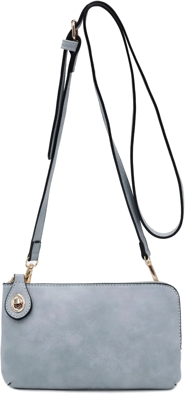 LOVESOME Women's Small Crossbody Bag Wristlet Clutch
