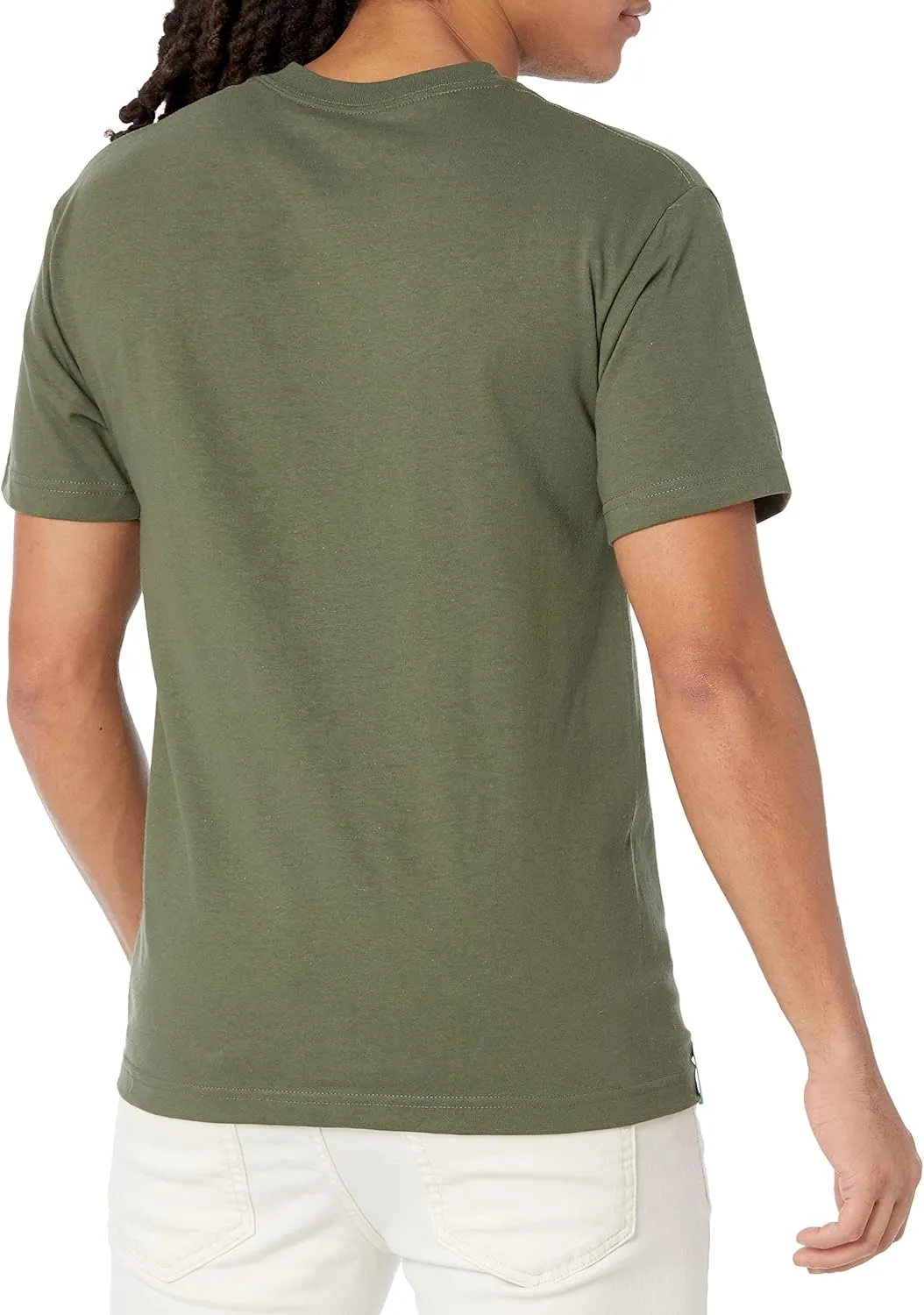 LRG Mens Angled Script Logo Graphic T-Shirt