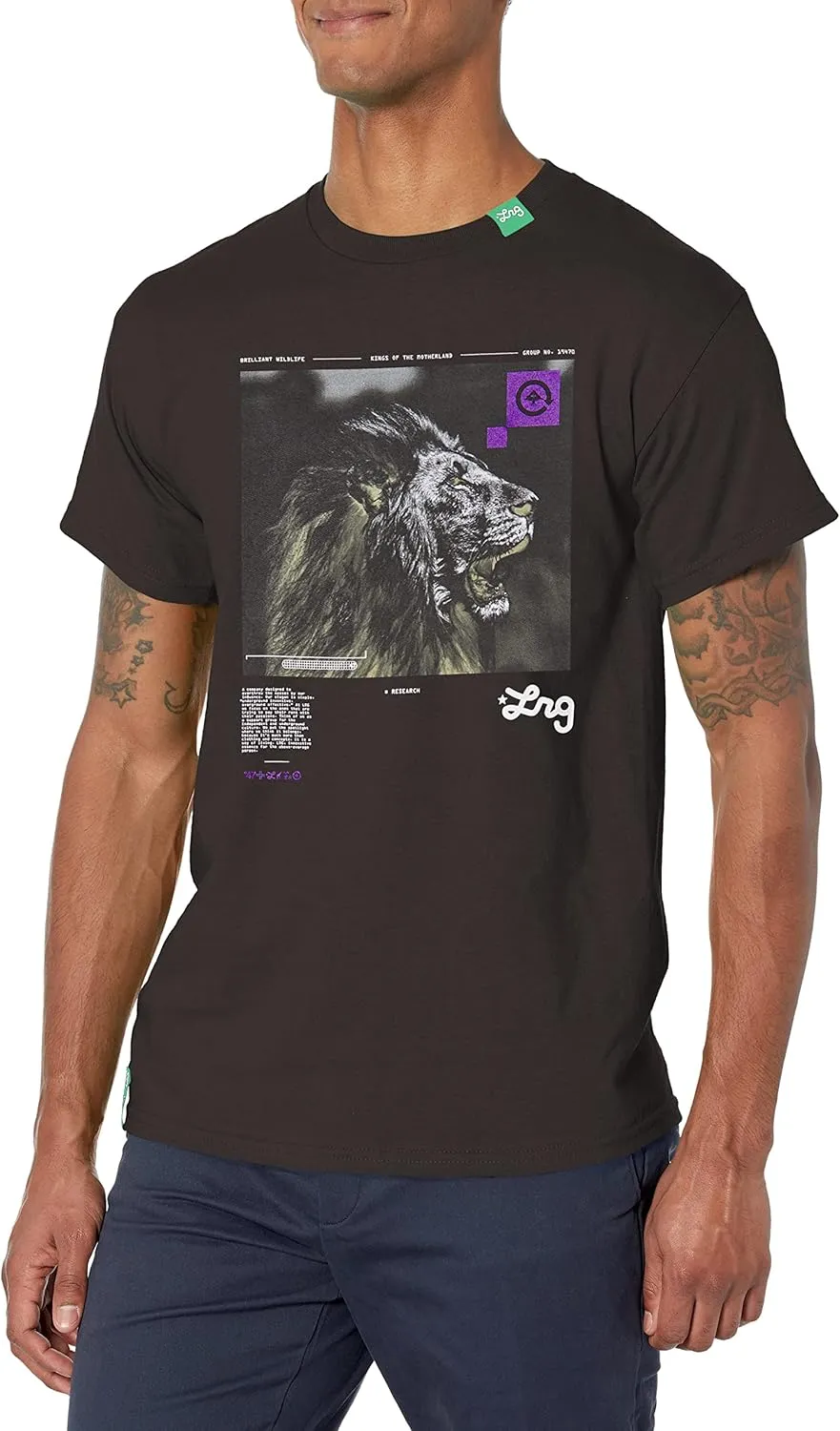 LRG Men's Research Collection Logo T-Shirt