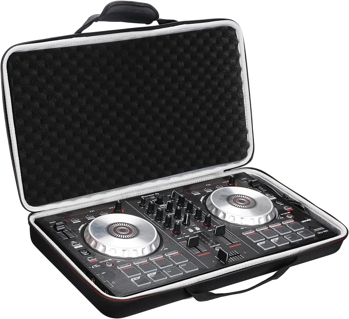 LTGEM Case for Pioneer DJ DDJ-400 / DDJ-SB3 (DDJ-SB3-N) / DDJ-SB2 or Portable 2-channel Controller or DDJ-RB Performance DJ Controller-Black (20.8×11.2×2.5 inch)