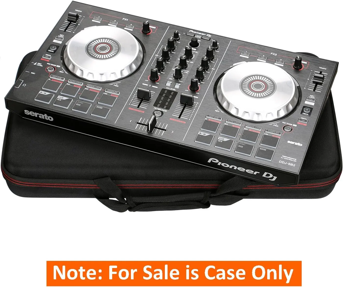 LTGEM Case for Pioneer DJ DDJ-400 / DDJ-SB3 (DDJ-SB3-N) / DDJ-SB2 or Portable 2-channel Controller or DDJ-RB Performance DJ Controller-Black (20.8×11.2×2.5 inch)