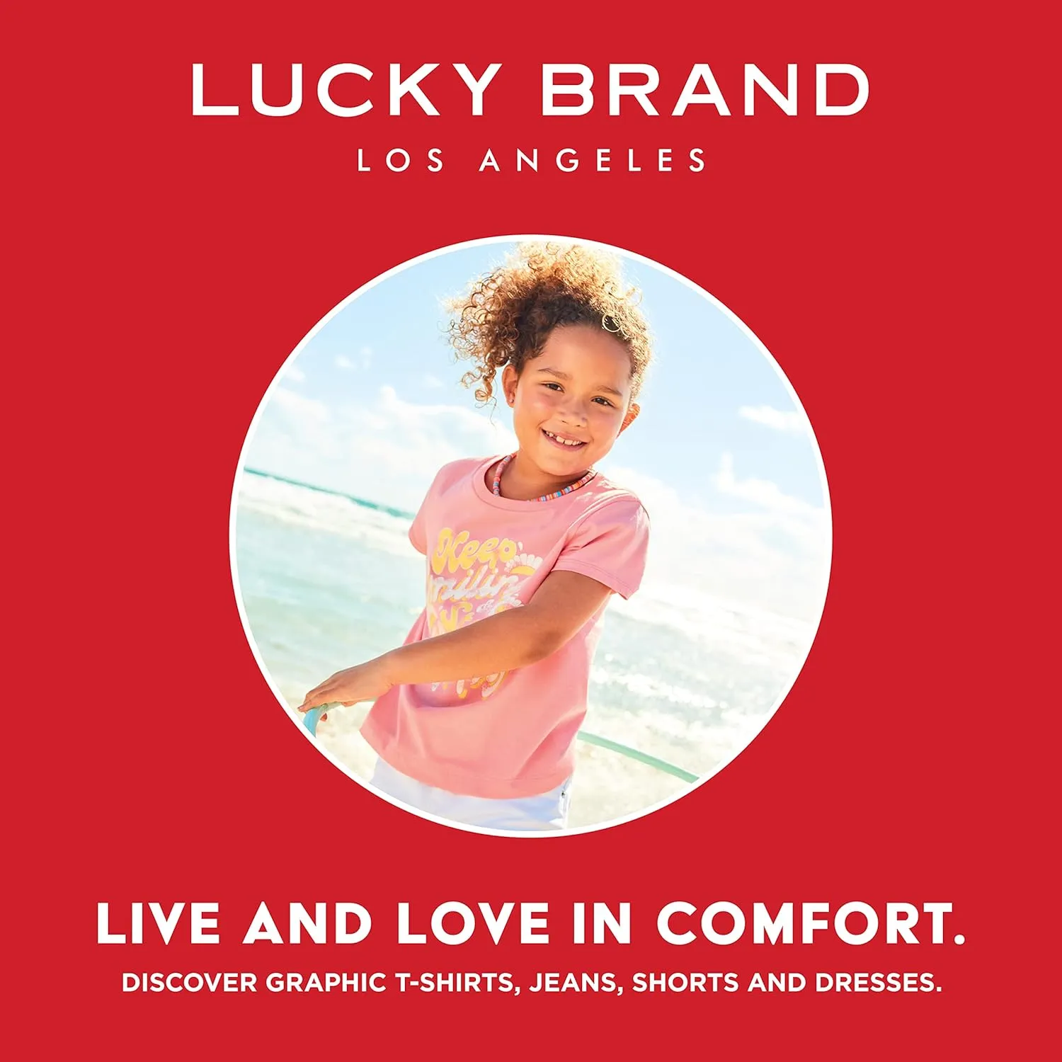 Lucky Brand Girls' Cuffed Jean Shorts, Stretch Denim with 5 Pockets, Mid to High Rise Waist