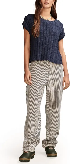 Lucky Brand Women's Baby Cable Crew Sweater