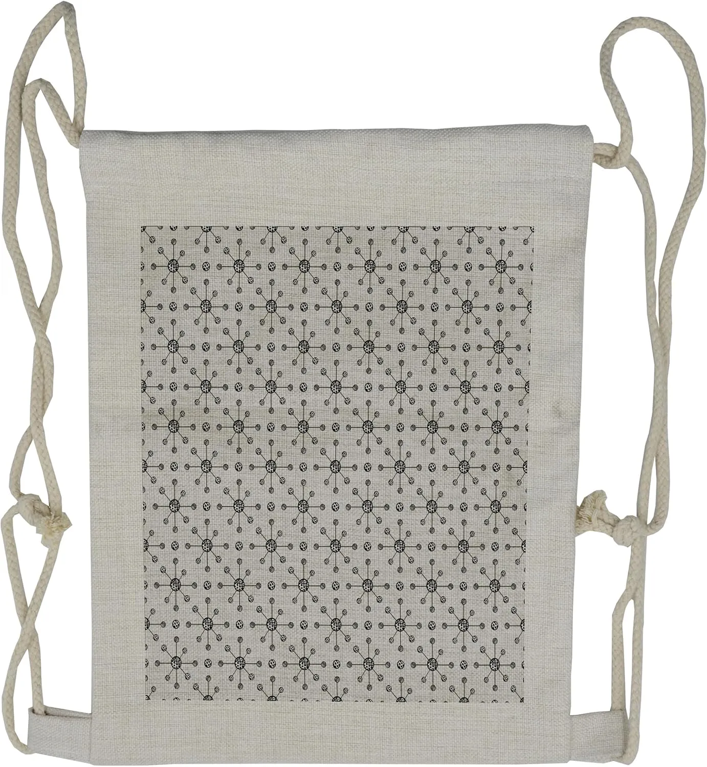 Lunarable Science Drawstring Backpack, Molecule Structure Sketch, Sackpack Bag