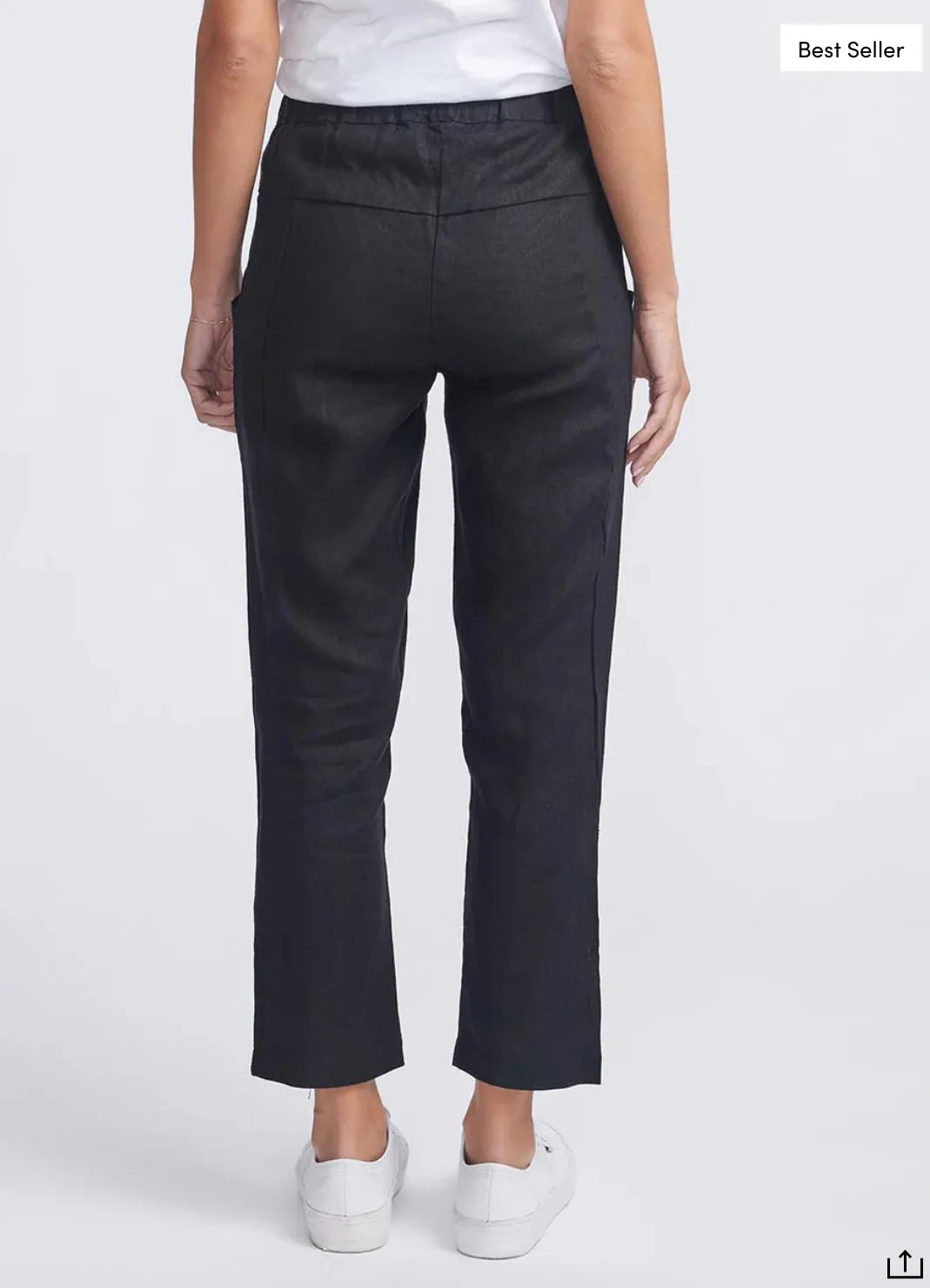 Luxe Linen Pant - Black