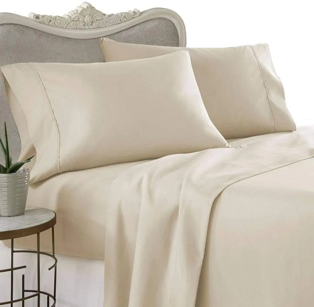 Luxurious BROWN Solid / Plain, CALIFORNIA KING Size. EIGHT (8) Piece GOOSE DOWN Comforter BED IN A BAG Set. 1500 Thread Count Ultra Soft Single-Ply 100% Egyptian Cotton. INCLUDES 4pc BED SHEET Set, 3pc DUVET SET & GOOSE DOWN Comforter